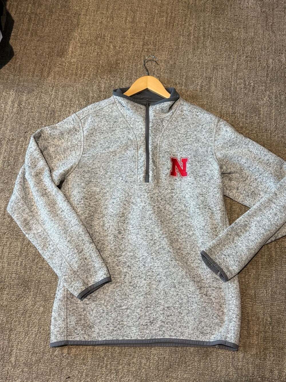 Antigua Nebraska Cornhuskers Fortune Half-Zip Pullover Jacket Size L
